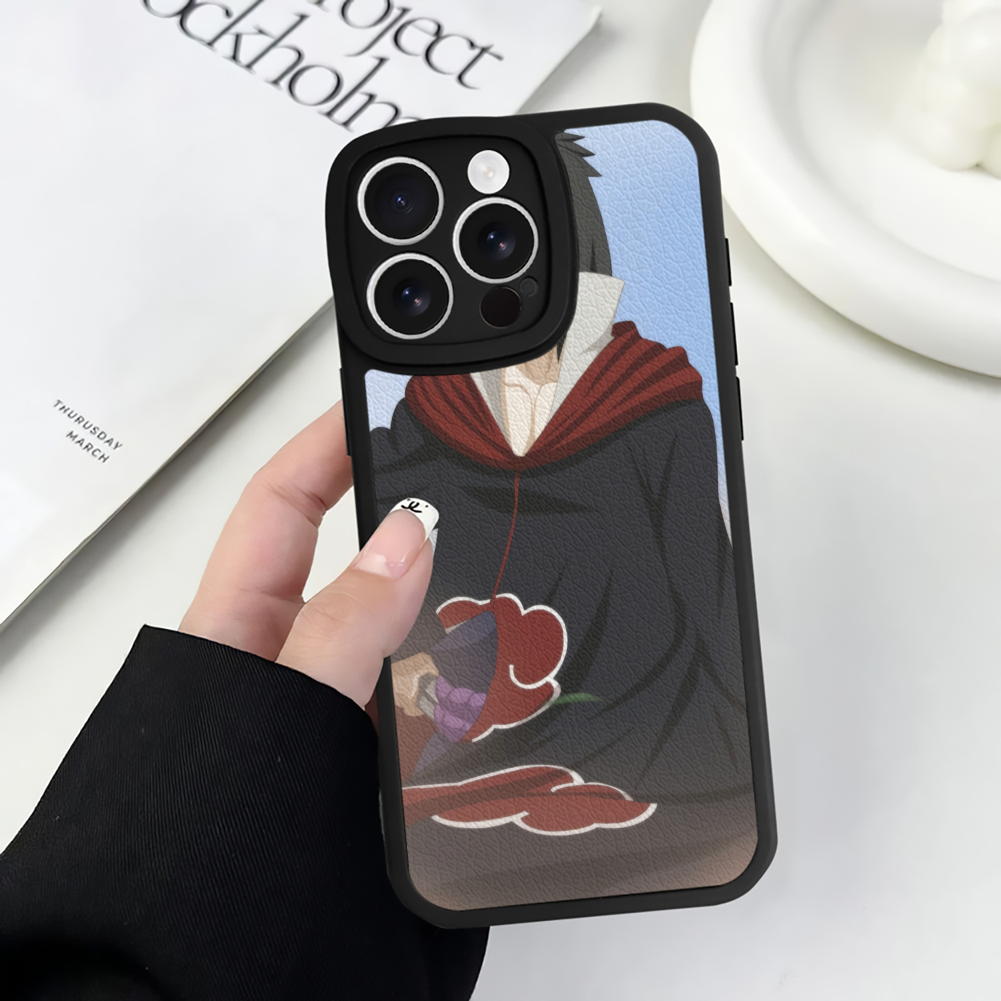 （画像用） NARUTO -ナルト- NARUTO -ナルト- 疾風伝 【iPhone 16シリーズ対応】シリコンスマホケース（レザー調） 材質：シリコン